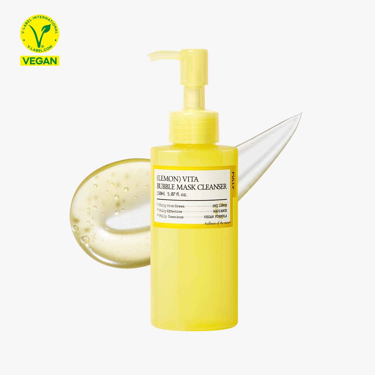 68c47d1fbc55baf23c18e2d8088a0473.jpg FULLY Lemon Vita Bubble Mask Cleanser 150 ml - Image 1